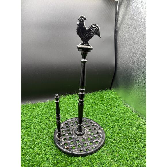 Cracker Barrel Cast Iron Kitchen Paper Towel Holder - Beautiful Cond - Picture 4 of 8